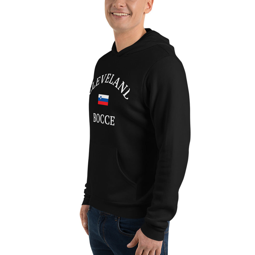 Cleveland Bocce Fleece Hoodie - Slovenia Flag
