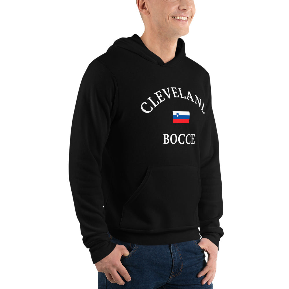 Cleveland Bocce Fleece Hoodie - Slovenia Flag