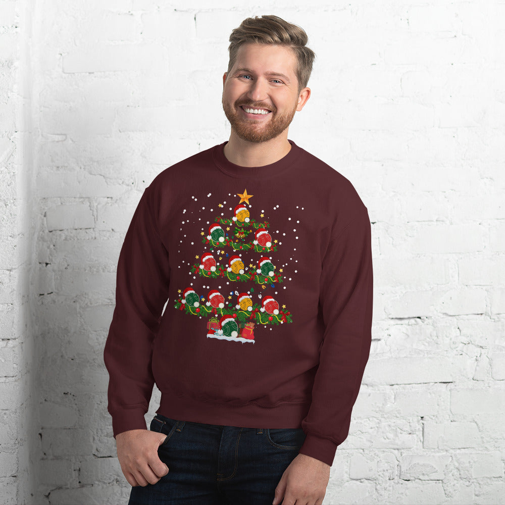 Bocce Christmas Tree Crewneck