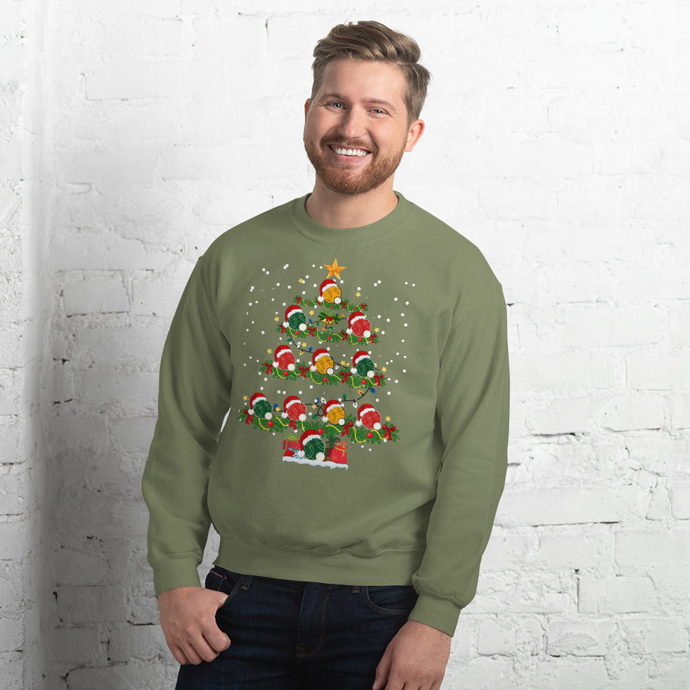 Bocce Christmas Tree Crewneck