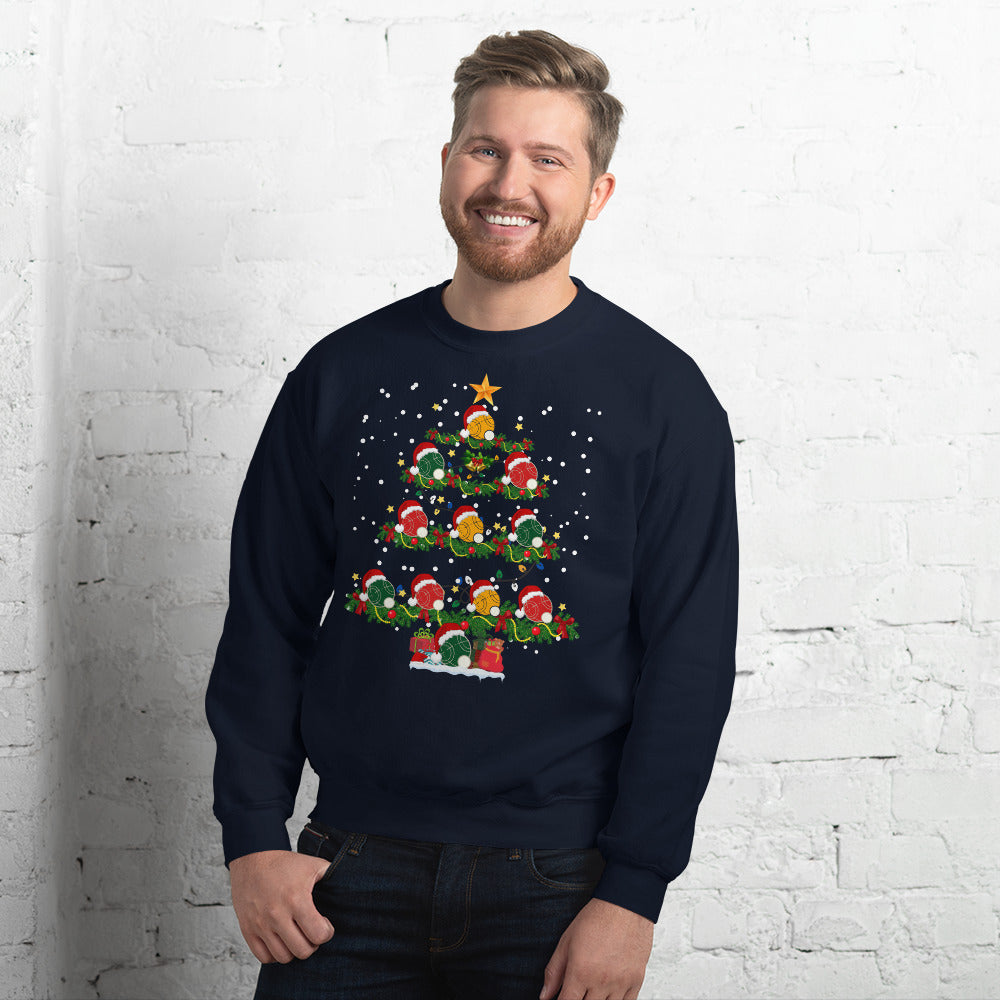Bocce Christmas Tree Crewneck